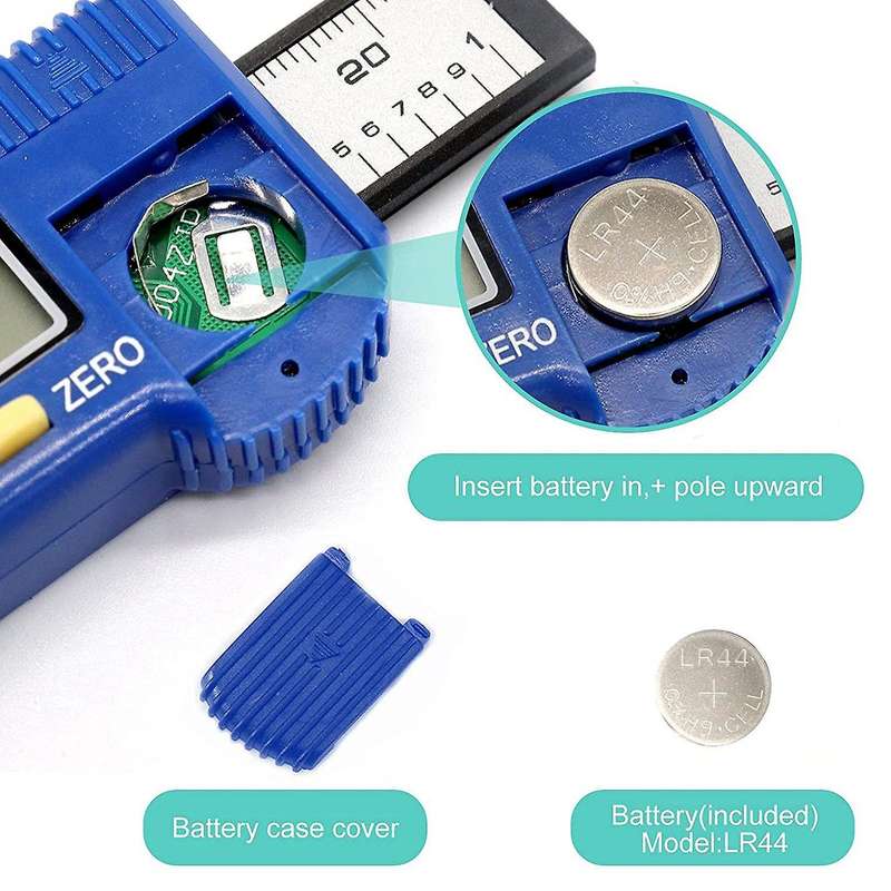 Tire Tread Depth Gauge Tire Tread Gauge Auto Tread Gauge Digital Depth Gauge LCD Display 0-25.4 mm f