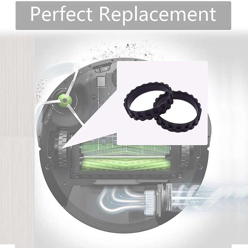 Tires for Wheels Series 500, 600, 700, 800 and 900, Anti-, Great Adhesion and Easy Assembly 4 Pack