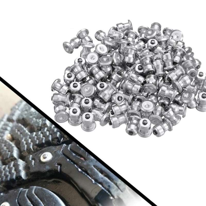 Tires Studs Screw Snow Spikes Wheel Tyres Snow Chains Studs for Shoes ATV Car Tires 500Pcs Winter Wh