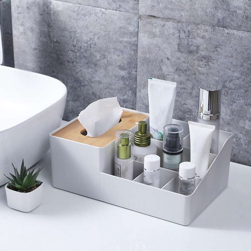 Tissue Box Dispenser Paper Storage Holder Napkin Case Organizer Wooden Covers Napkin Tissue Holder G