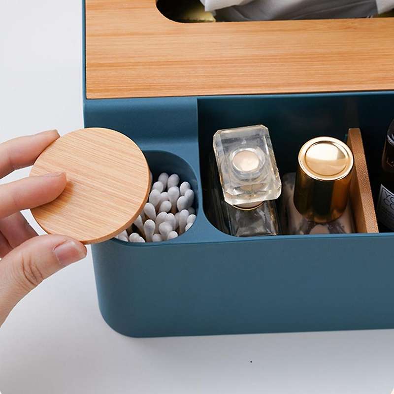 Tissue Box with Plastic Cover Napkin Holder Home Storage Boxes Dispenser Case Office Organizer for T
