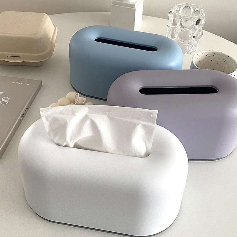 Tissue Box Square Home Tissue Container Car Napkins Holder Case Home Organizer Kitchen Holder Simple