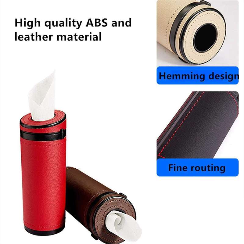 Tissue Box General Auto Round Paper Tube Safety Broken Window Tissue Cup Interior Decoration Car Hom