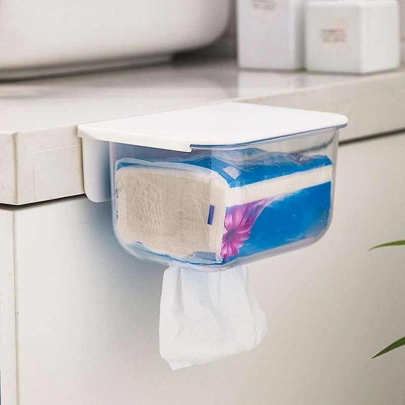 Tissue Box Holder Wall Mounted Napkin Paper Boxes Paper Towel Dispenser for Home Kitchen Living Room