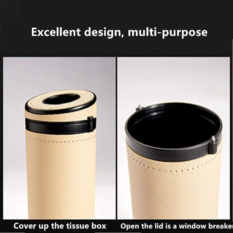 Tissue Box General Auto Round Paper Tube Safety Broken Window Tissue Cup Interior Decoration Car Hom