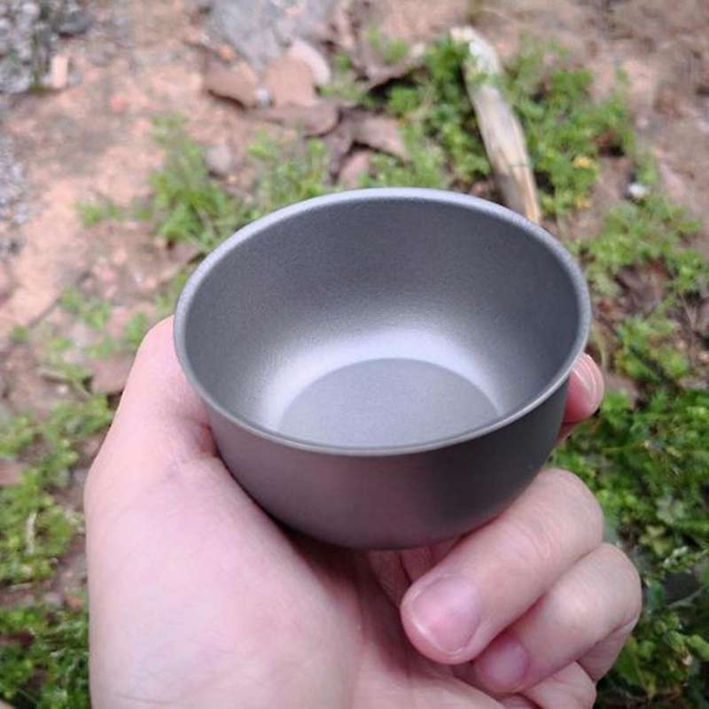 Titanium Cup Mug Outdoor Camping Travel Picnic Wine Tea Coffee Alcohol Whiskey Drinkware