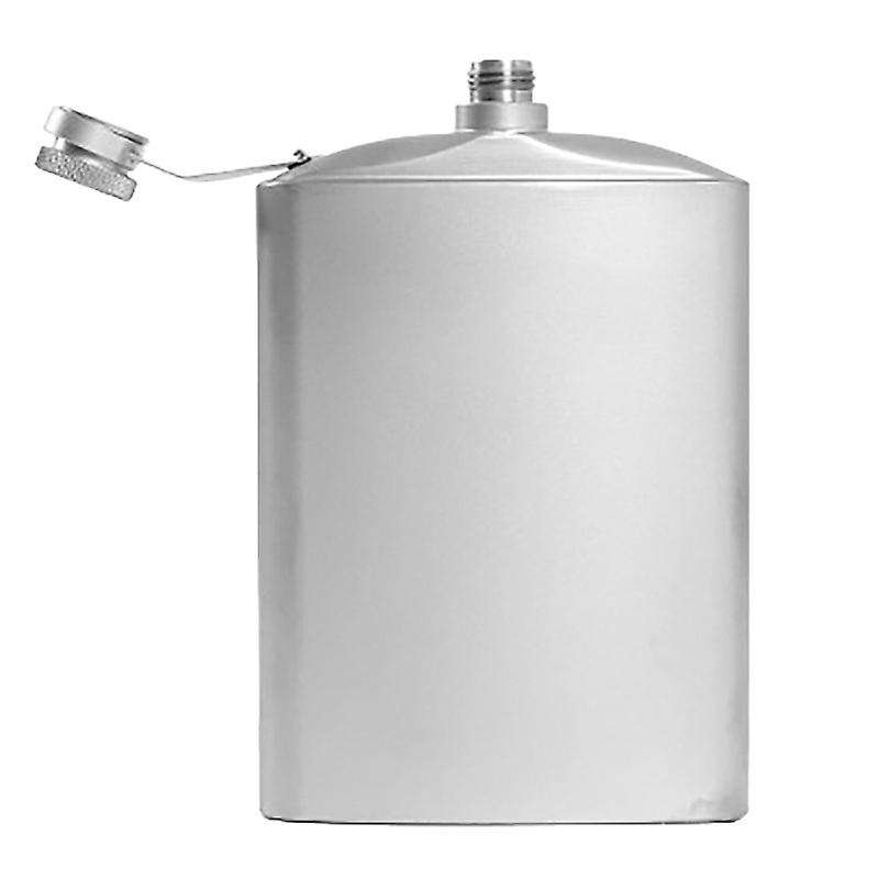 Titanium Flask 220Ml Wine Hip Flagon with Screw Cap Clip Ultralight Hydration Flat Bottle Ti Funnel