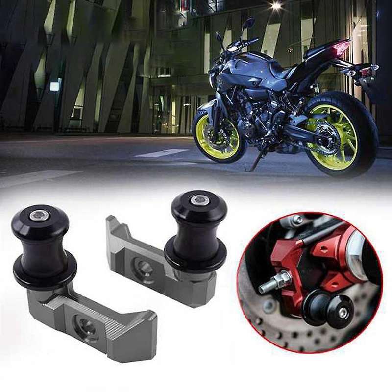 Titanium Motorcycle Fork Spool Bracket Rear Wheel Axle Block Slider for FZ-07 MT 07 FZ07 MT07 2015-2