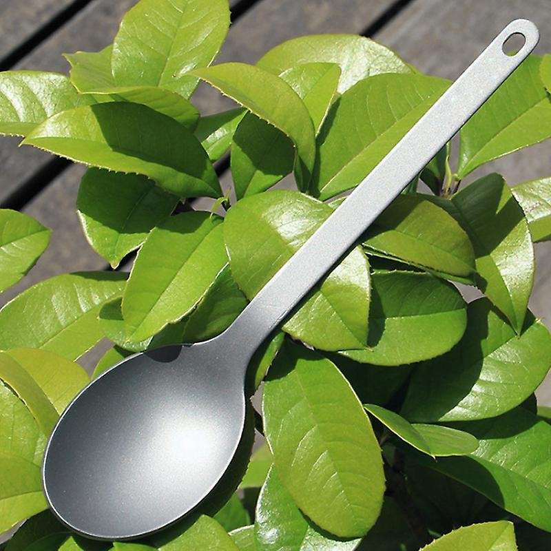 Titanium Spoon Outdoor Picnic and Household Dual-Use Tableware Ultralight Tableware