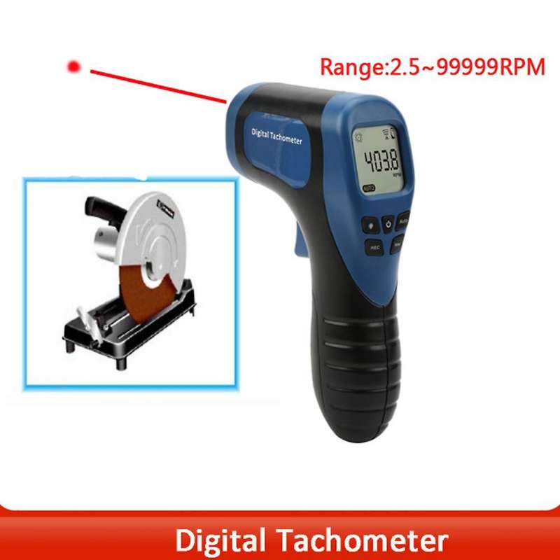 TL-900 Tachometer Digital Tachometer Non-Contact Measuring Range:2.5-99999RPM LCD Motor Wheel Lathe