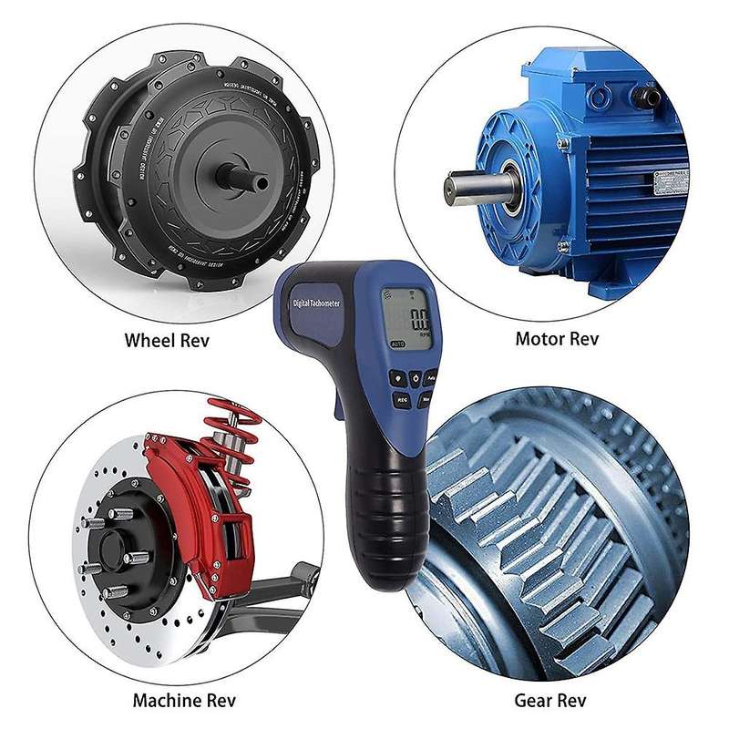 TL-900 Tachometer Digital Tachometer Non-Contact Measuring Range:2.5-99999RPM LCD Motor Wheel Lathe