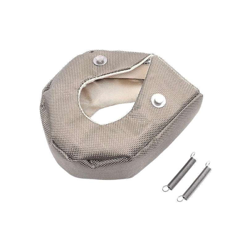 Titaniums Turbos Blanket Cover for Turbocharger Heat Shield Cover with Fastener Springs for T3 T25 T
