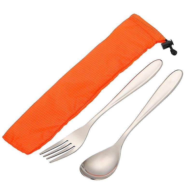 Titanium Spoon Fork Cutlery Set Dinner Fork Spoon Home Outdoor Tableware Camping Hiking Picnic