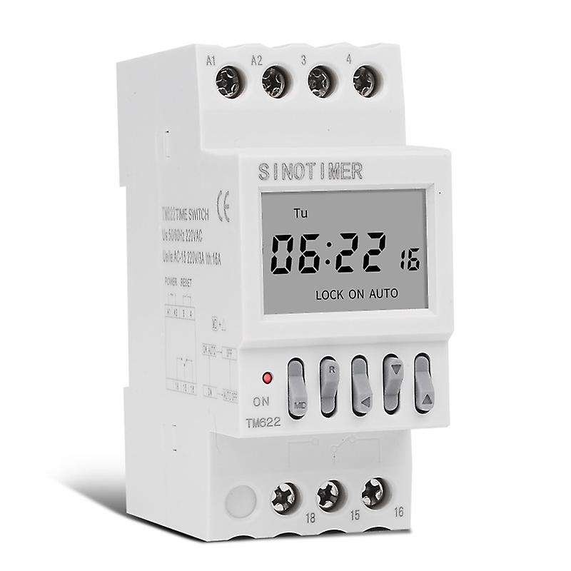 TM622 1 Second Interval Big LCD Display Programmable Timer Switch Digital Time Relay Electronic Ligh