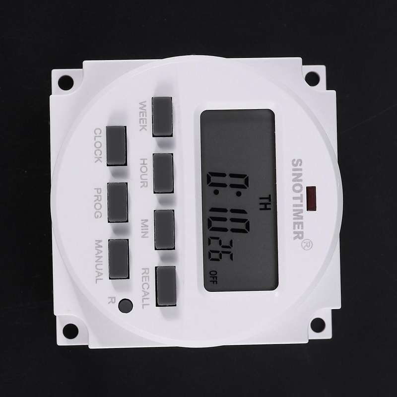 Tm618h-2 220v Ac Digital Time Switch Output 220v 7 Day Weekly Programmable Timer Switch for Lights