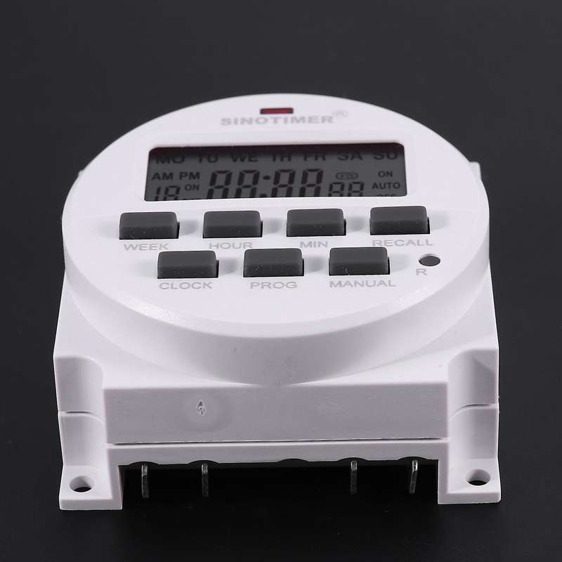 Tm618h-2 220v Ac Digital Time Switch Output 220v 7 Day Weekly Programmable Timer Switch for Lights