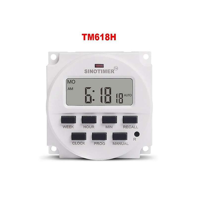TM618H-4 DC 12V Volt Output Digital 7 Weekly Programmable Timer Switch Time Relay Controller 12V T