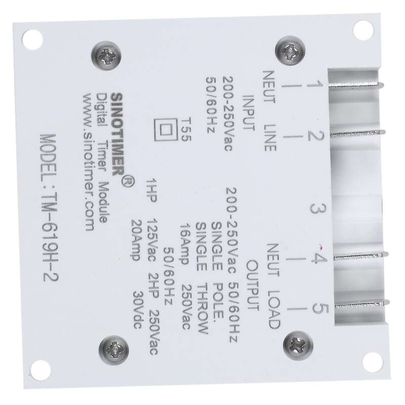 Tm-619H-2 230Vac Weekly Programmable Digital Timer Lighting Switch Output 220V Voltage with Dustproo