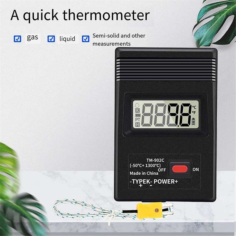 TM-902C K Type Digital LCD Temperature Detector -50 to 1300 Thermometer Industrial Thermodetector Me
