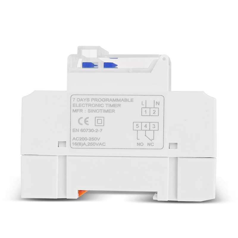 TM919A-2 Programmable Digital Time Switch Relay Timer Control AC 220V 16A Din Rail Mount