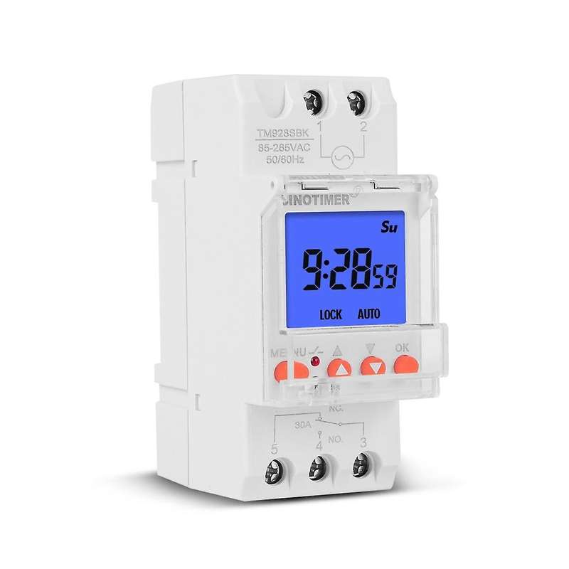 Tm928sbkl Second Control Screen Display Replaceable Battery Rail Timer Switch Backlight-85-265v 30