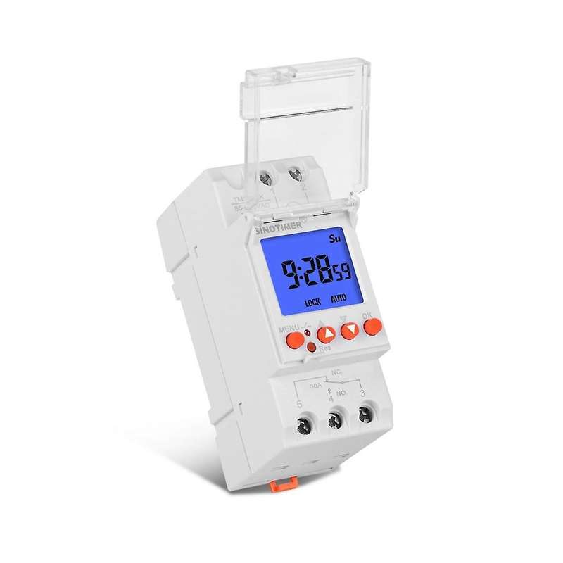 Tm928sbkl Second Control Screen Display Replaceable Battery Rail Timer Switch Backlight-85-265v 30