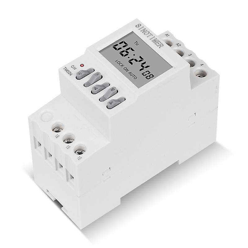 Tm624 Digital Timer Switch 40-group Time-controlled Ringer Din Rail Mount 220v Timer Relay