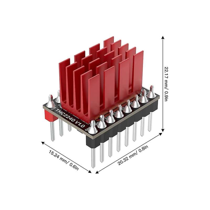 Tmc2240 Driver Spi/uart 36v Silent Driver 3d Printer Parts for Octopus Pro Skr V1.4 Turbo Motherbo
