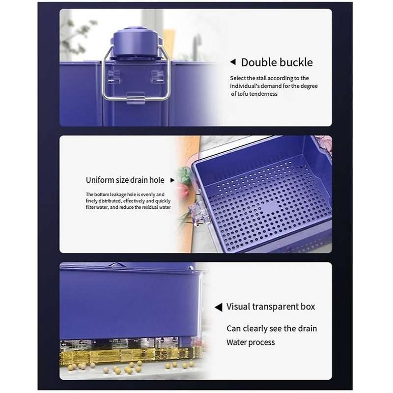 Tofu Press-2 in 1 Big Tofu Maker for Firm or Extra Firm Tofu, Big Tofu Press Dishwasher Safe with 2