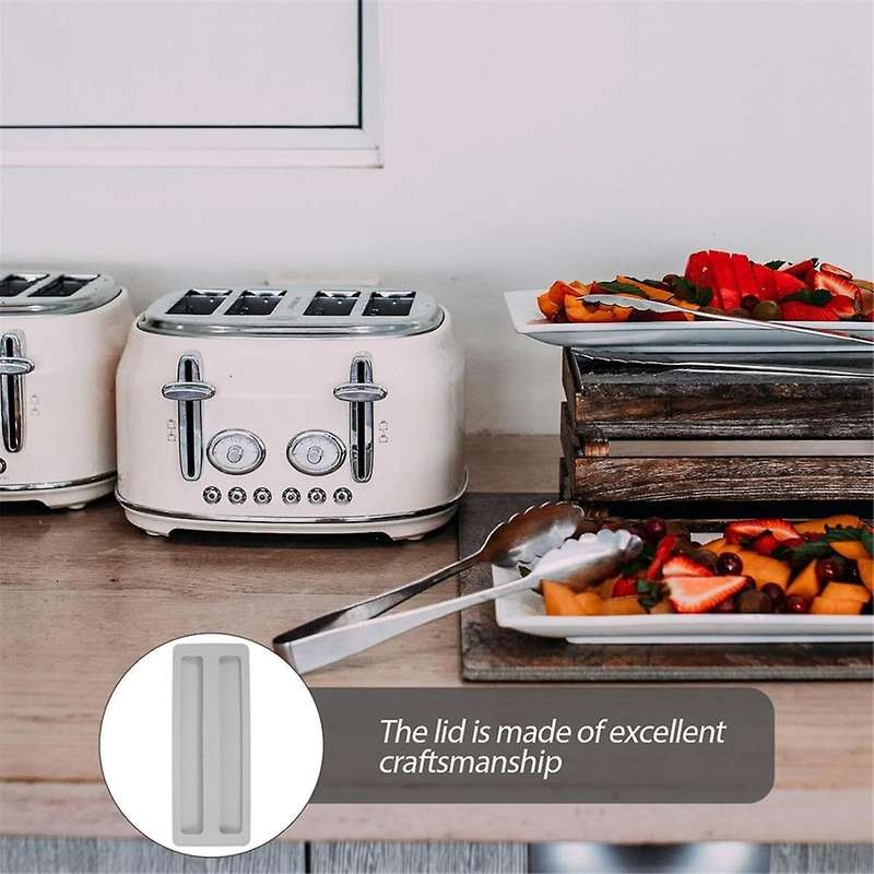 Toaster Cover, Silicone Toaster Lid 2 Slice Toaster Cover Bread Machine Cover Upper Toaster Cover S
