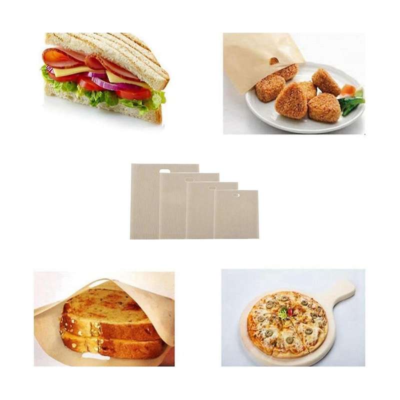 Toaster Bags Reusable, 40 Pcs Non Stick Toaster Bags Reusable and Heat Resistant Easy to Clean