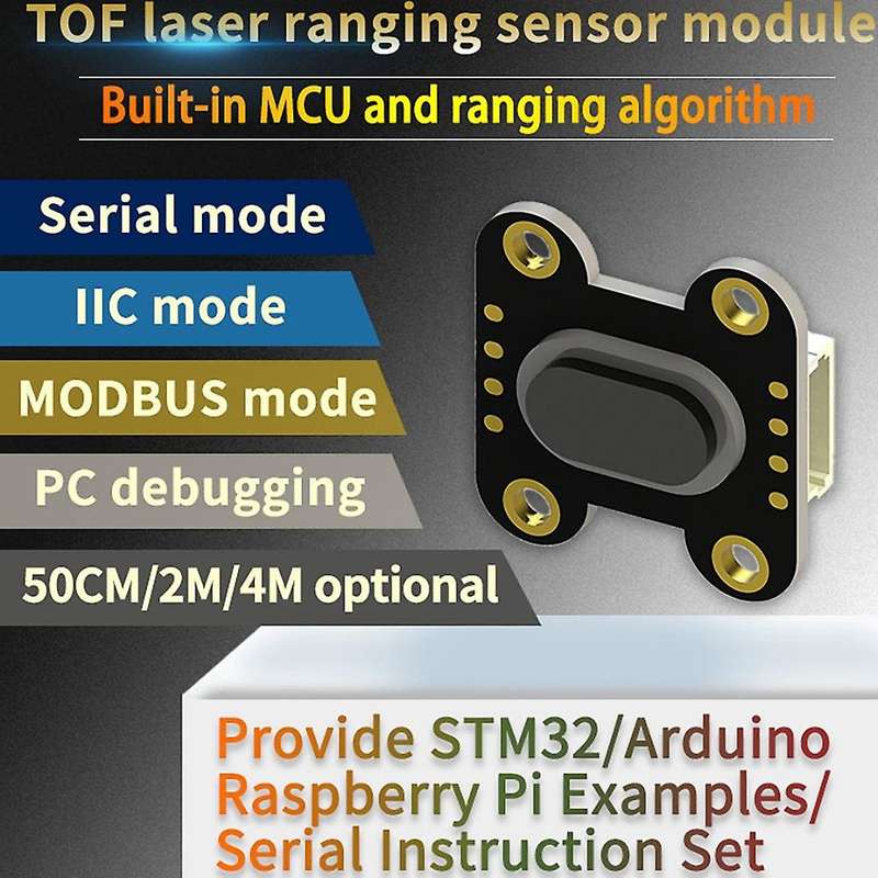 TOF400F Distance Sensor Module 4M Distance MODBUS IIC Serial Port Output Multi-Mode