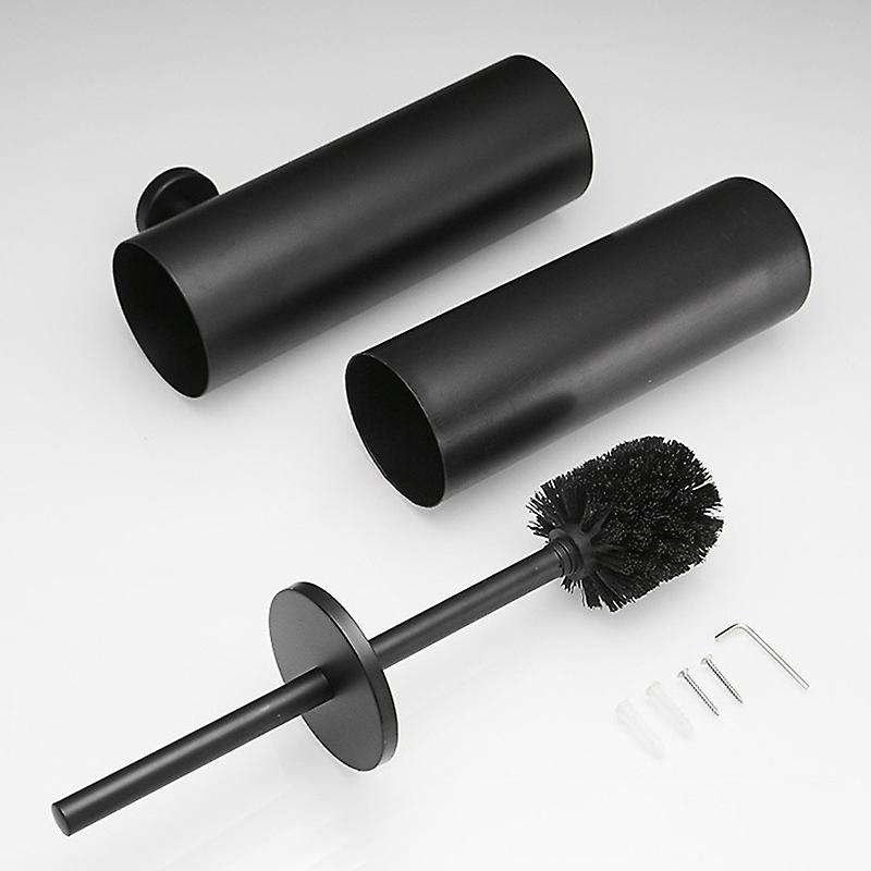 Toilet Brush Holder Set with Bar Wall Mount Bathroom Accessories Cleaning Brush Hanger 304 Stainless