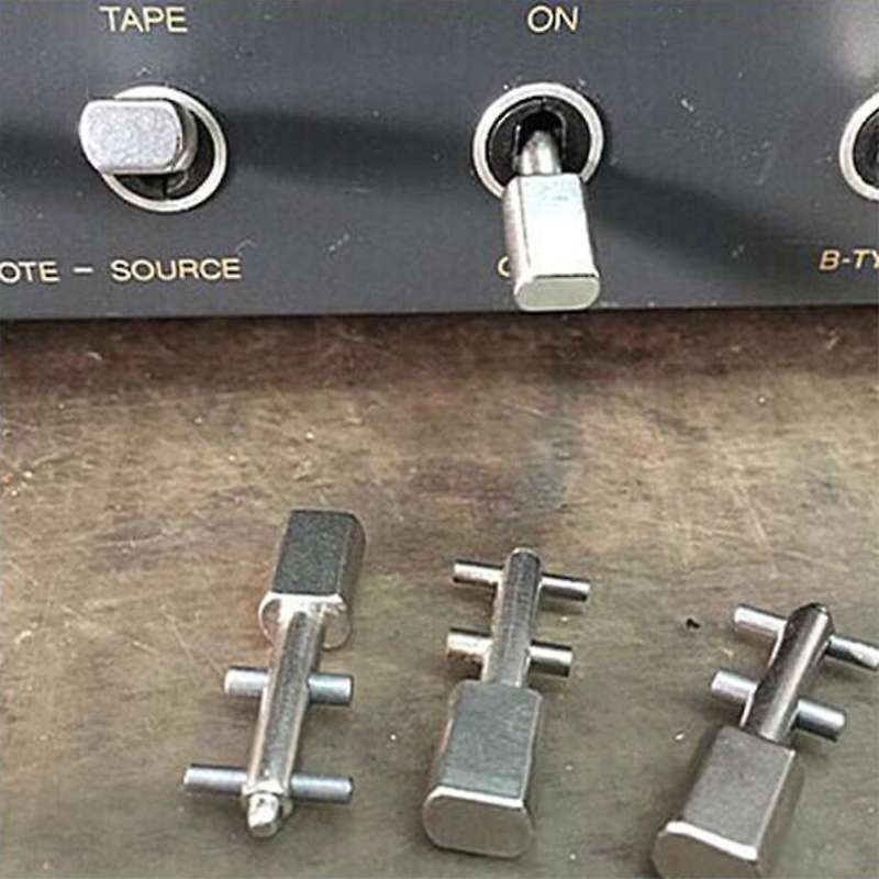 Toggle Switch with Knob, Matt Chrome, Rocker,for Revox B77 B710 STUDER A710 PR99 Switch Handle Part