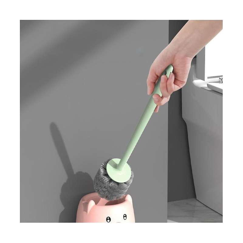 Toilet Bowl Brush and Holder, Compact Toilet Bowl Cleaning Brush Set for Bathroom Deep Cleaning