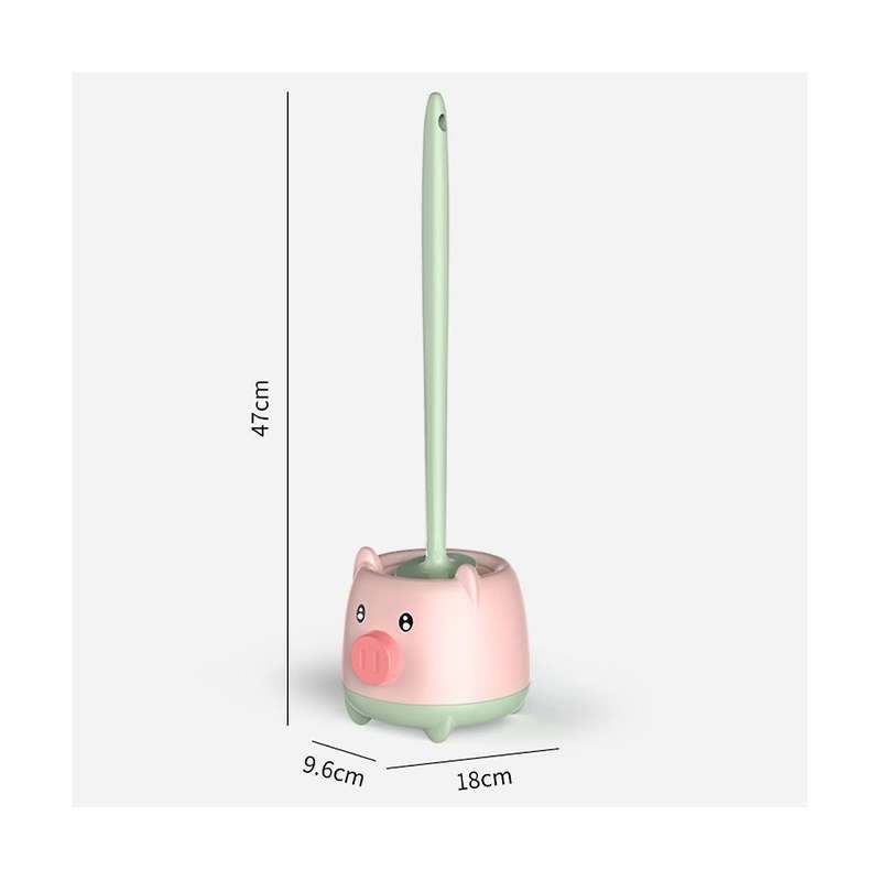 Toilet Bowl Brush and Holder, Compact Toilet Bowl Cleaning Brush Set for Bathroom Deep Cleaning