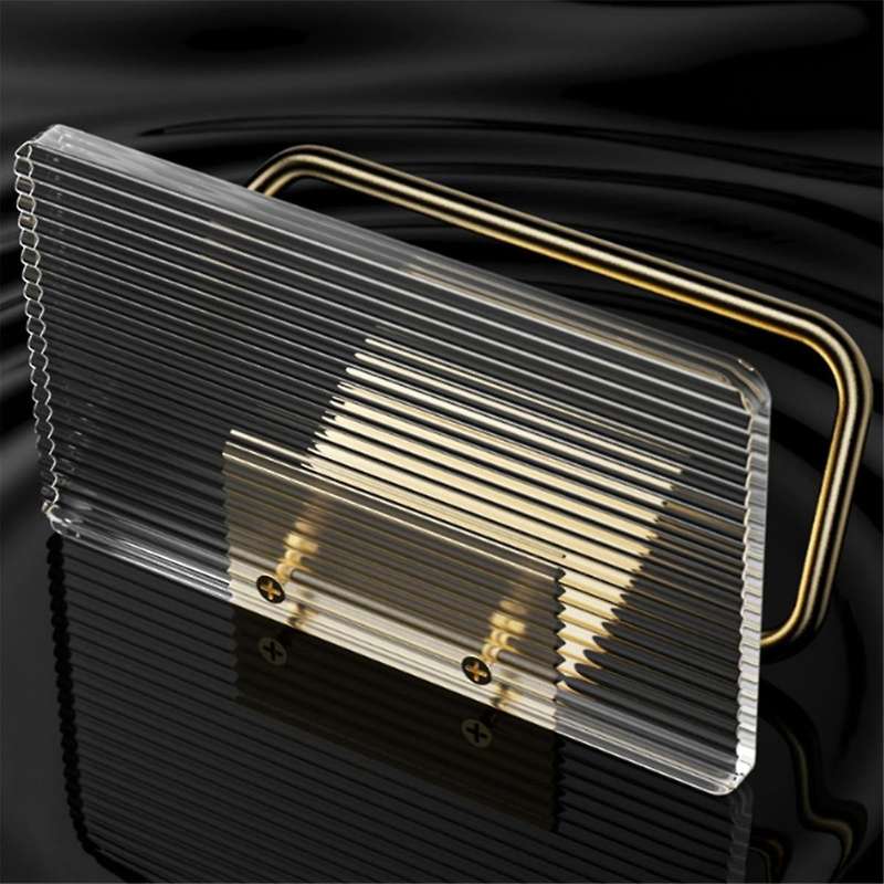 Toilet Paper Holder - Wall Mount Bathroom Paper Roll Holder with Shelf Rustproof Acrylic & Aluminum