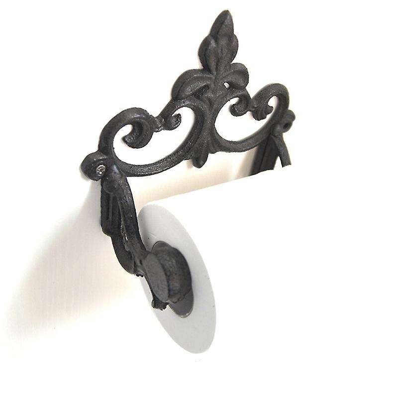 Toilet Paper Holder Retro Wrought American Style Holders Wall Mounted for Home Black Bathroom Access