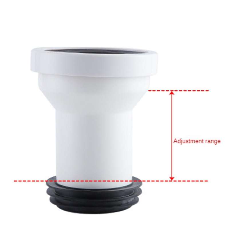 Toilet Connection Adapter Drainer Drain Pipe Toilet Accessories Bathroom Tool for Home Livingroom Ou