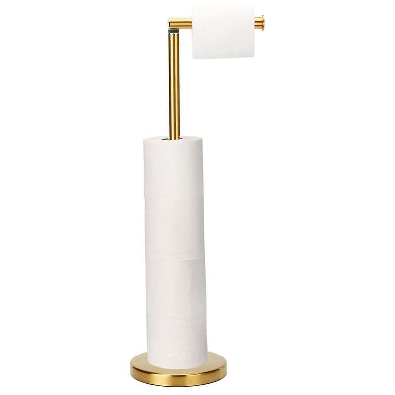 Toilet Paper Holder Stand, Storage Tissue Roll Holder Free Standing for Bathroom, Modern Toilet Pape