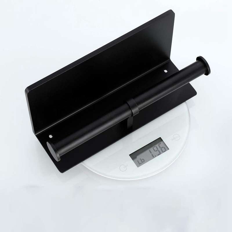 Toilet Paper Holder-Double Roll Toilet Paper Holder, Self-Adhesive without Drilling or Wall-Mounted