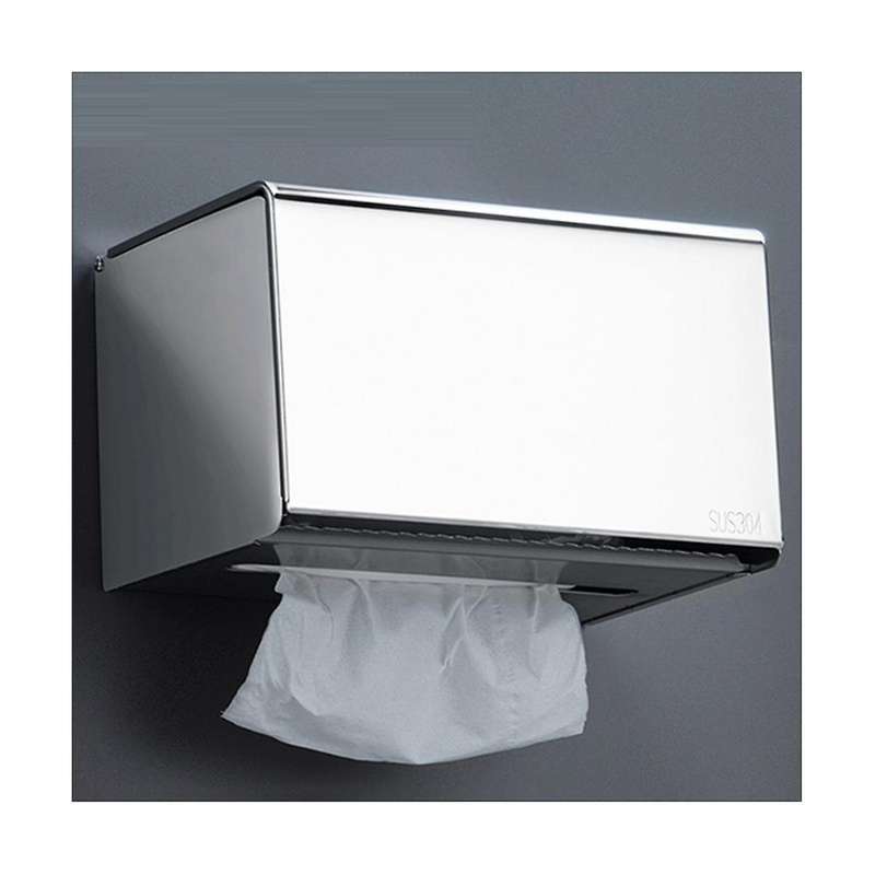 Toilet Paper Holder with Shelf - Flushable Wipes Dispenser & Storage Fits Any Bathroom