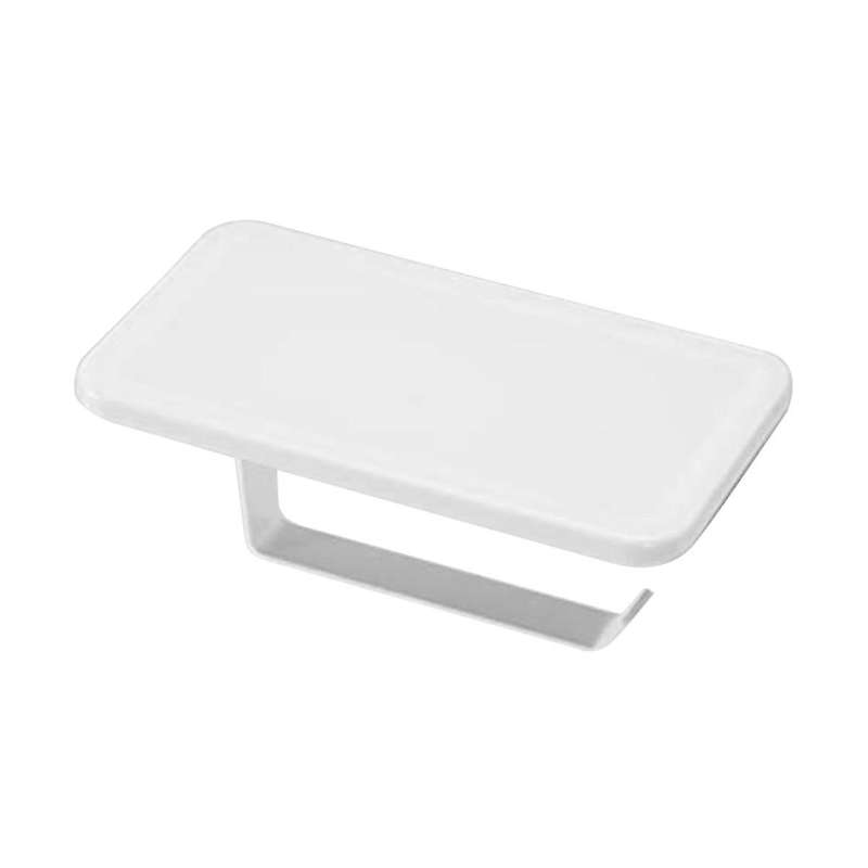 Toilet Paper Holder with Shelf, House Must Have Toilet Paper Roll Holder Self Adhesive & Screw Wall