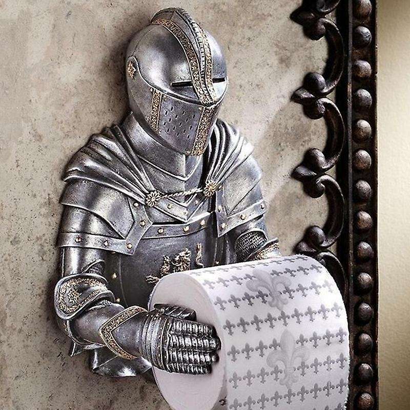 Toilet Paper Holders Roll Medieval Statue Knight to Remember Gothic Bathroom Decor Paper Towel Holde