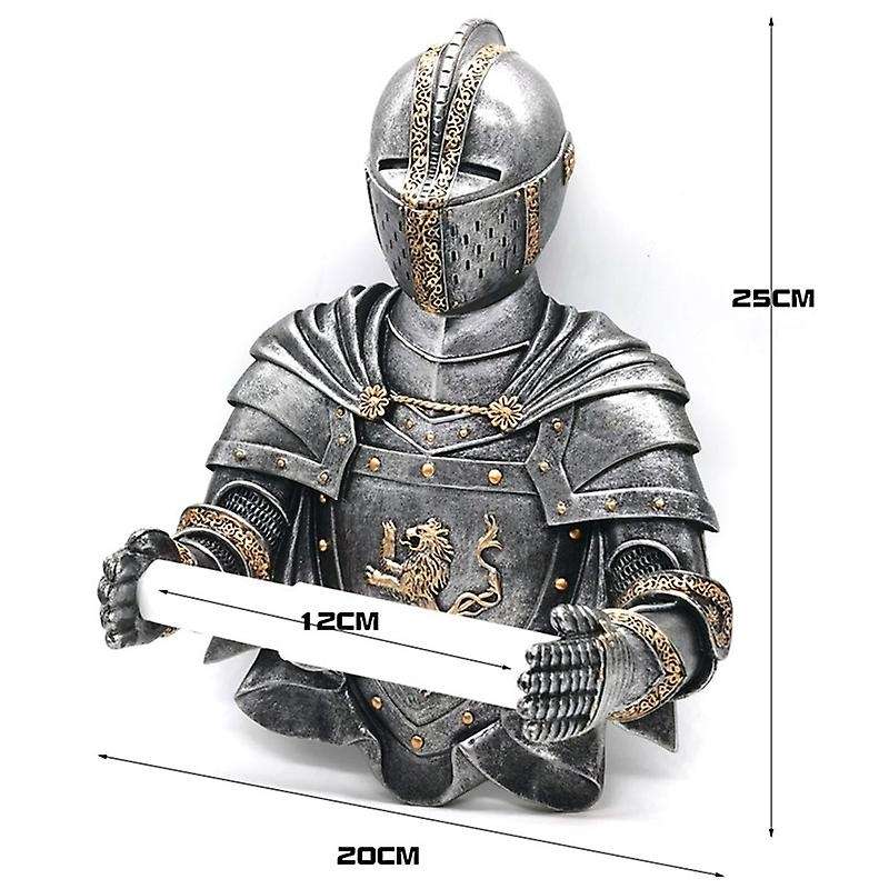 Toilet Paper Holders Roll Medieval Statue Knight to Remember Gothic Bathroom Decor Paper Towel Holde