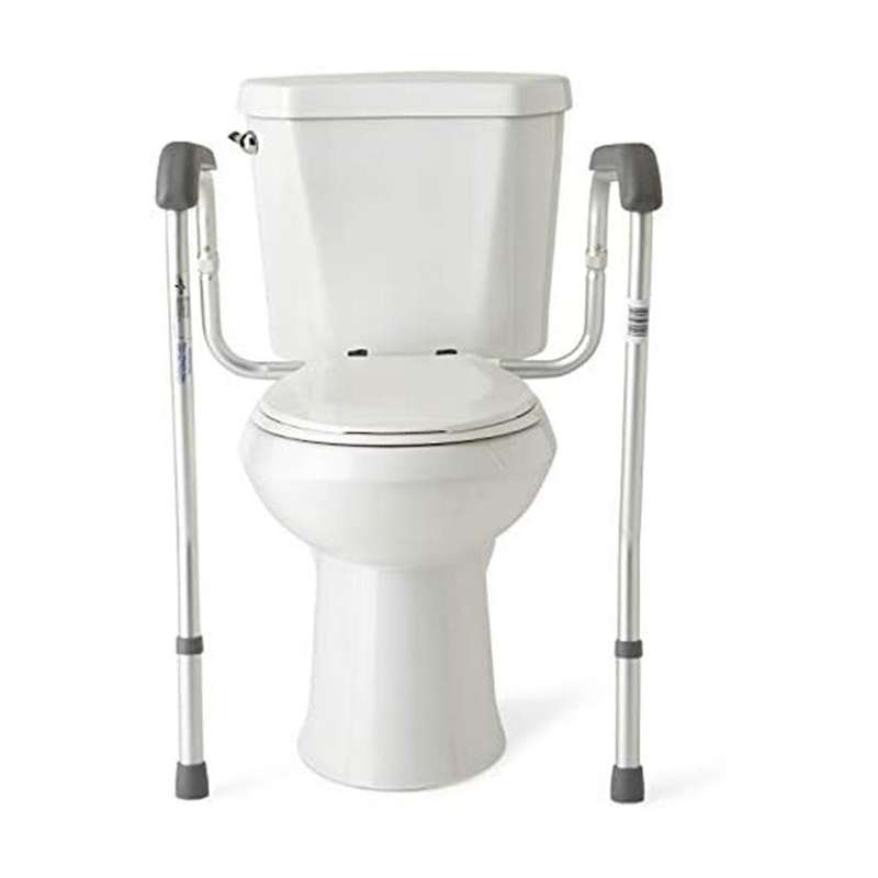 Toilet Safety Bars for Seniors, Height Adjustable Toilet Safety Frame, Bathroom Assist with Grab Bar