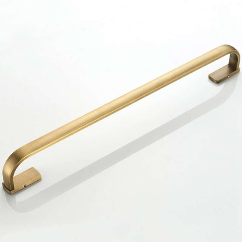 Toilet Towel Bar Single Bar Brass Bathroom Wall Mounted Towel Rack Brushed Bronze