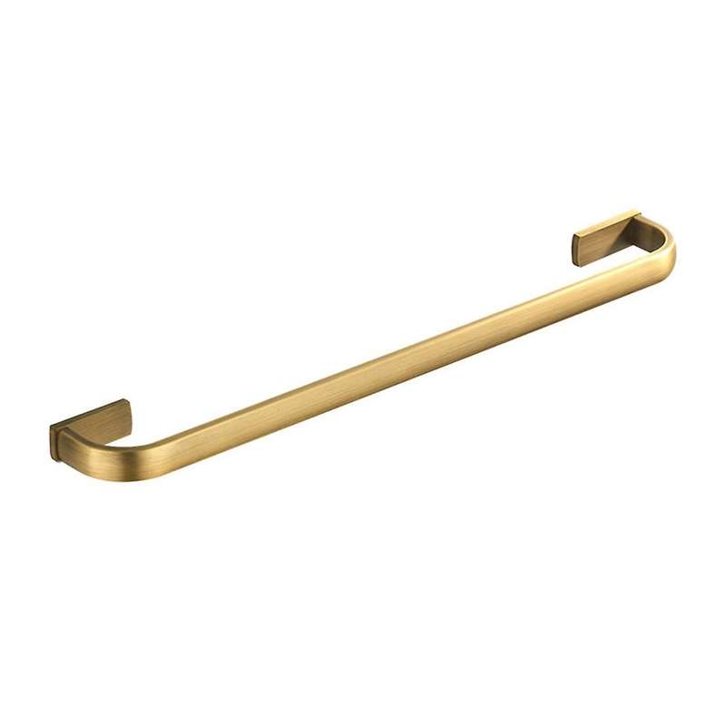 Toilet Towel Bar Single Bar Brass Bathroom Wall Mounted Towel Rack Brushed Bronze