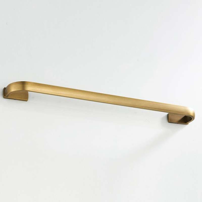 Toilet Towel Bar Single Bar Brass Bathroom Wall Mounted Towel Rack Brushed Bronze
