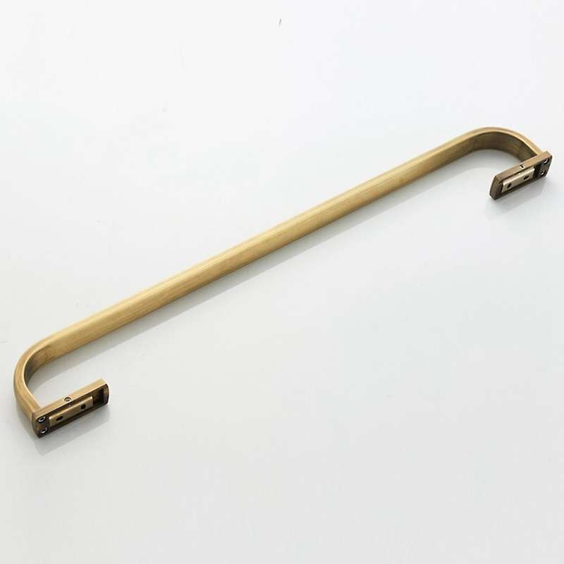 Toilet Towel Bar Single Bar Brass Bathroom Wall Mounted Towel Rack Brushed Bronze